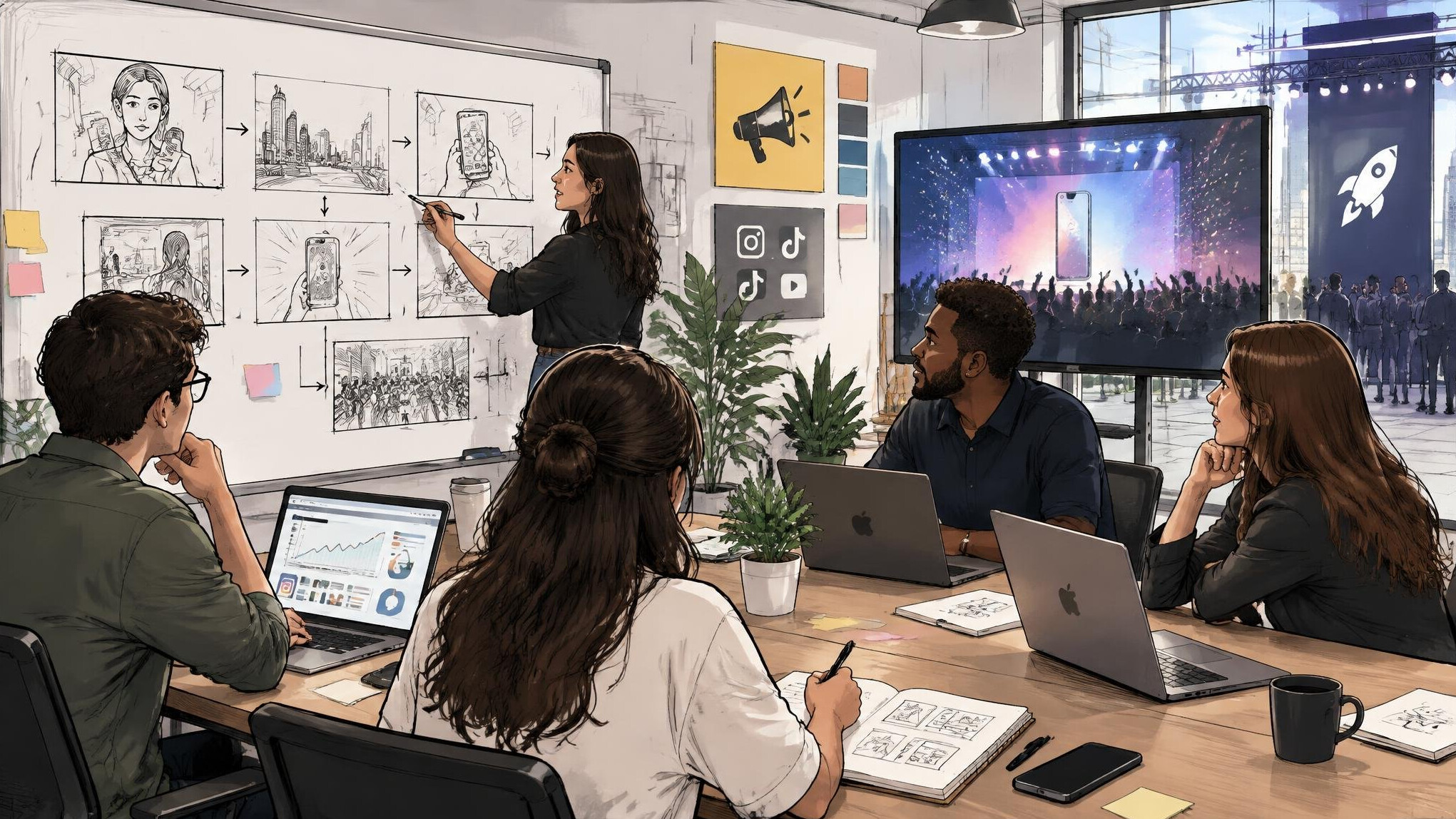 modern ad agency meeting