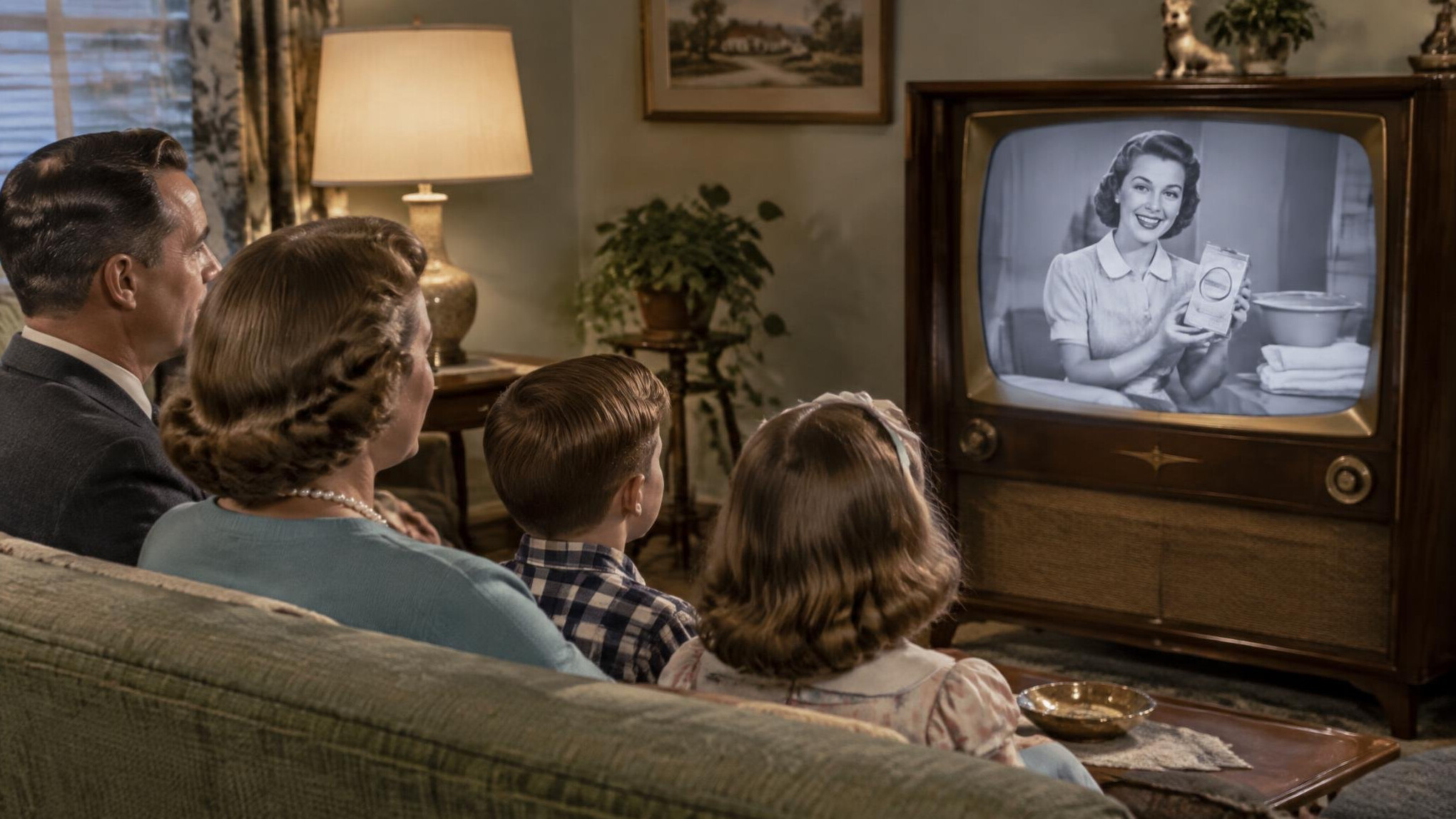 retro television commercial