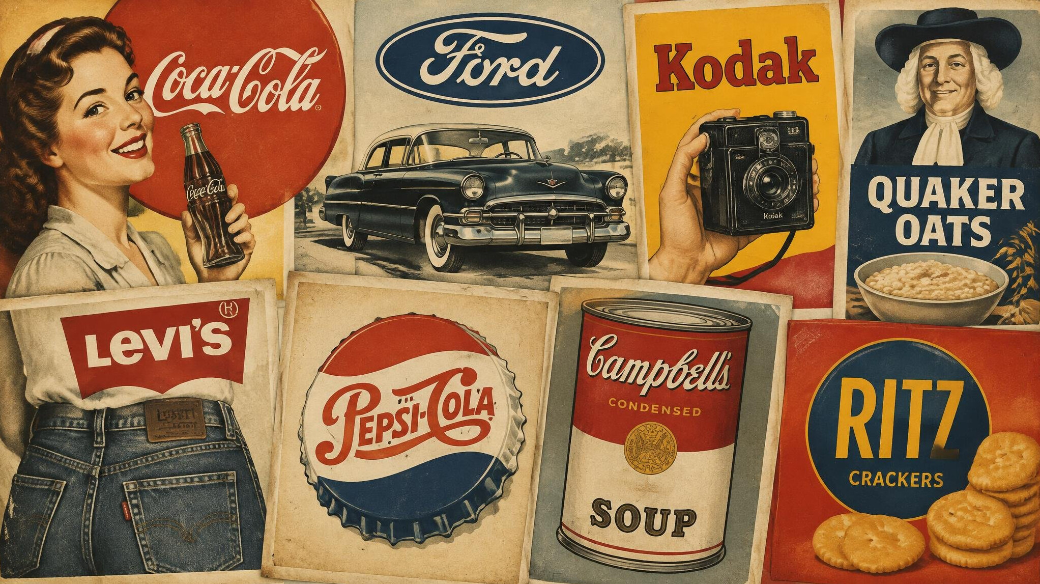 vintage brand logos