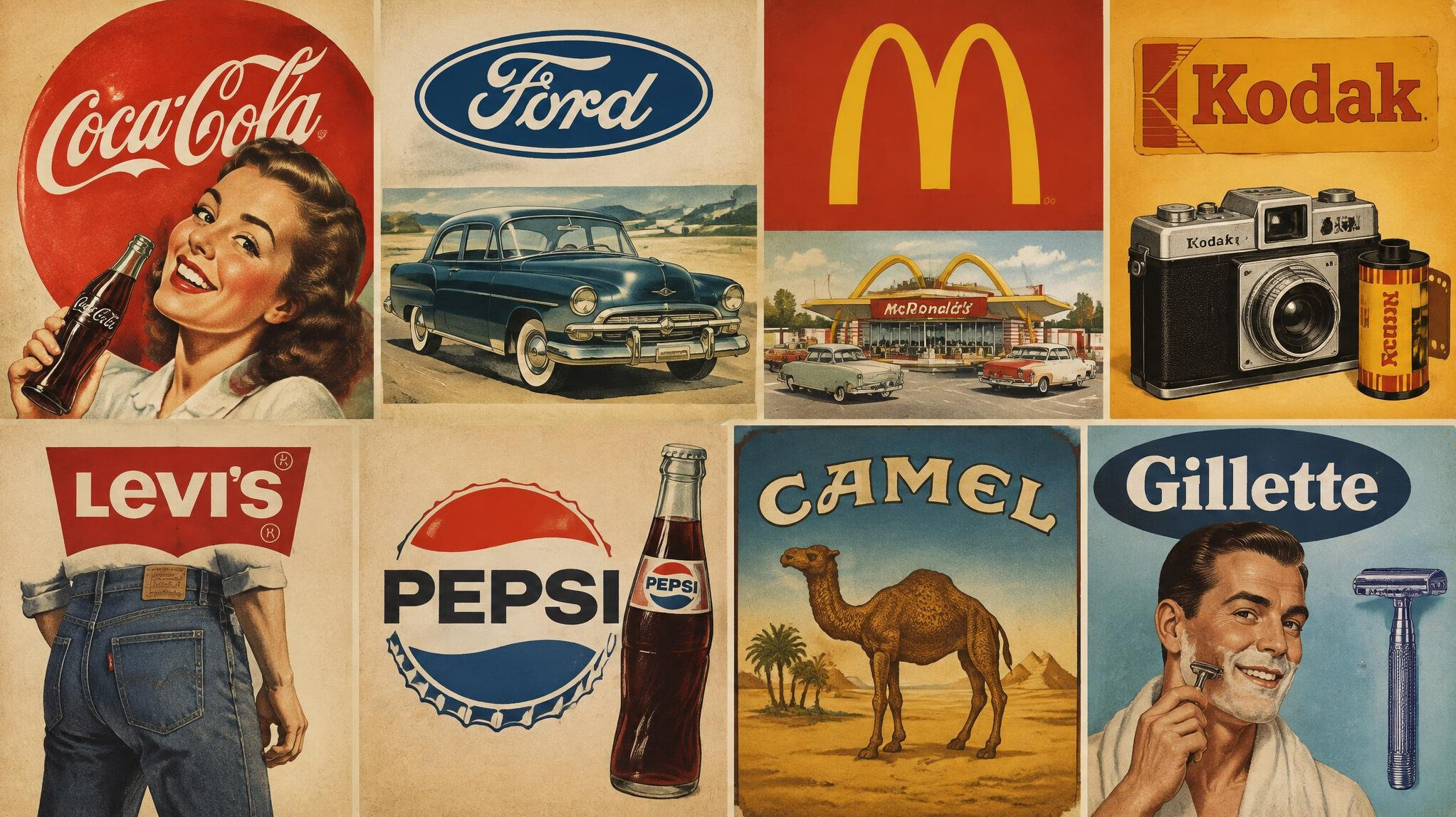 vintage brand logos
